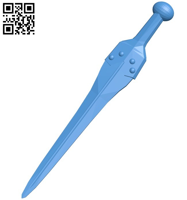 Strange sword B006789 file stl free download 3D Model for CNC and 3d printer
