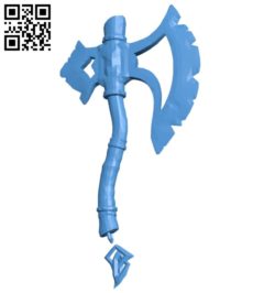 Stylized axe B006841 file stl free download 3D Model for CNC and 3d printer