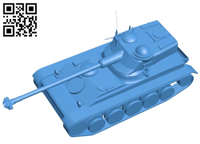 Tank AMX-13 B006946 file stl free download 3D Model for CNC and 3d printer
