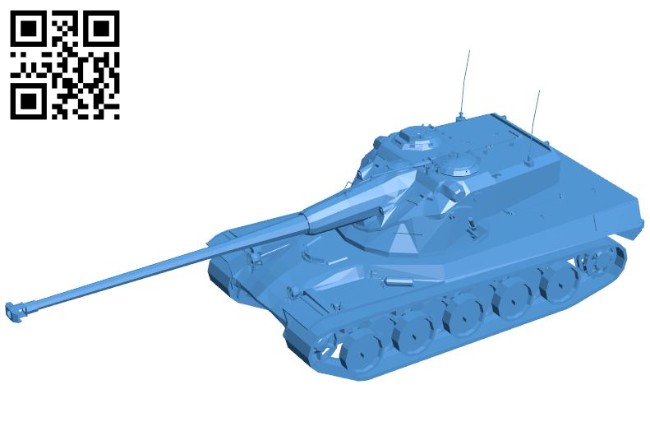 Tank AMX 50B B006817 file stl free download 3D Model for CNC and 3d printer
