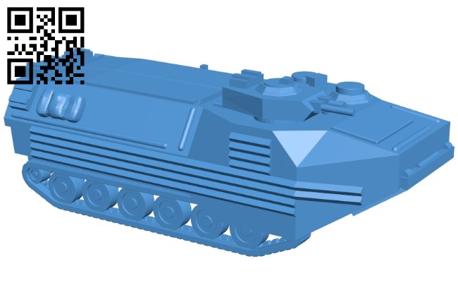 Tank LVTP-7 B006978 file stl free download 3D Model for CNC and 3d printer