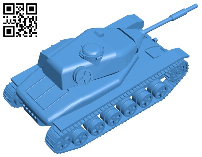 Tank STRV 74 B007082 file stl free download 3D Model for CNC and 3d printer