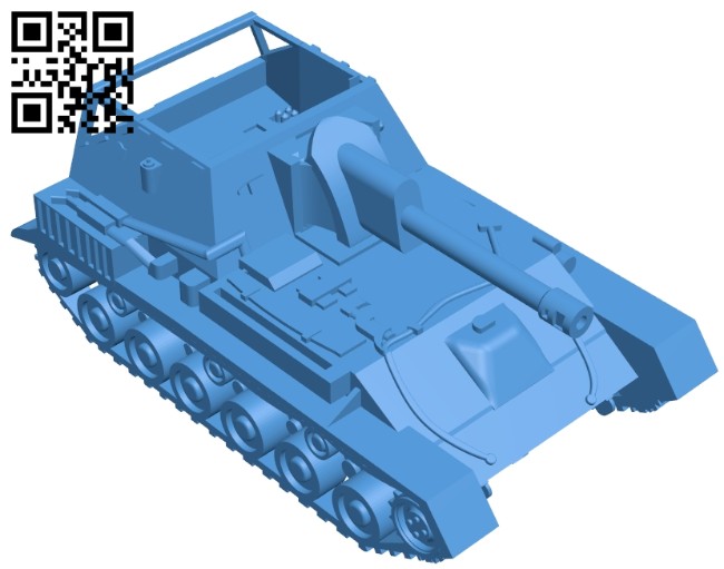 Tank Su-76M B006840 file stl free download 3D Model for CNC and 3d printer