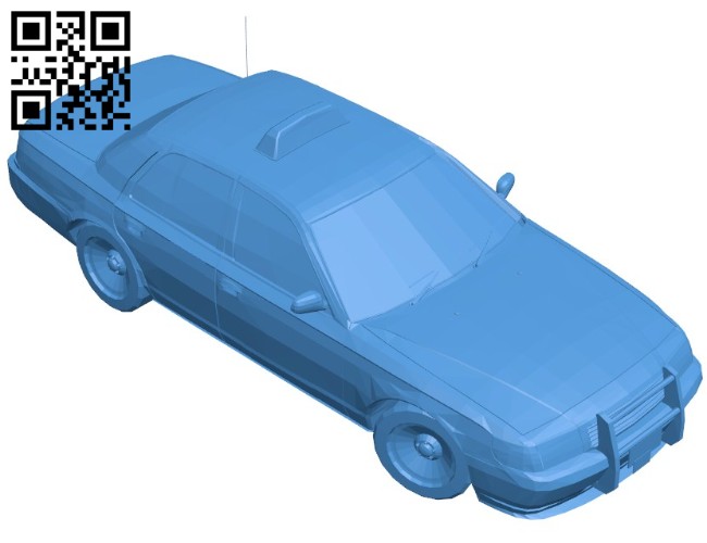Taxi car B006670 file stl free download 3D Model for CNC and 3d printer