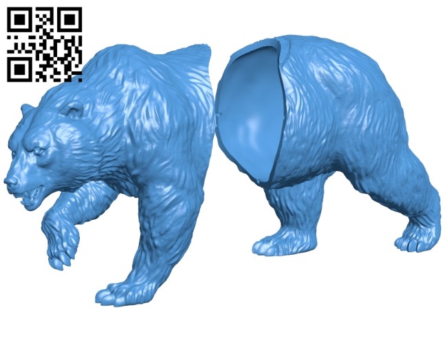The assembled bear B006984 file stl free download 3D Model for CNC and 3d printer