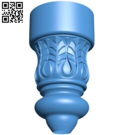 Top of the column A004575 download free stl files 3d model for CNC wood carving