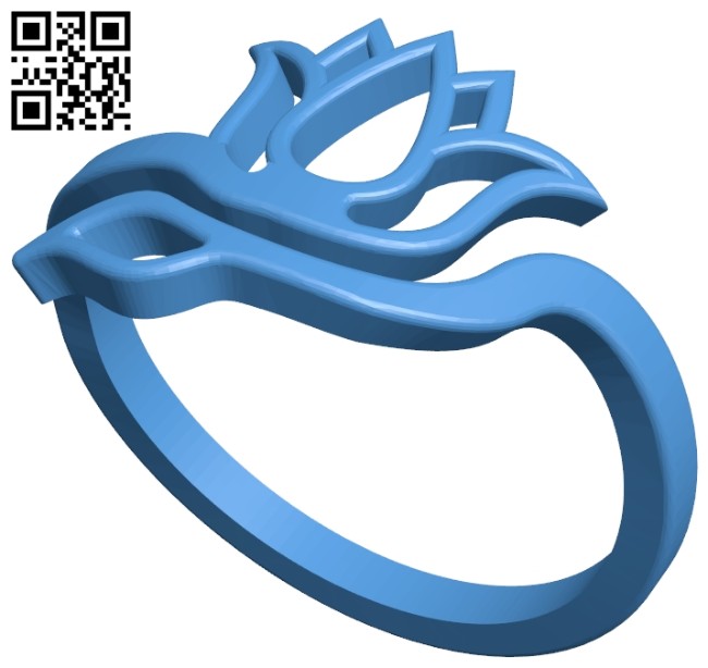 Tulip ring B007046 file stl free download 3D Model for CNC and 3d printer