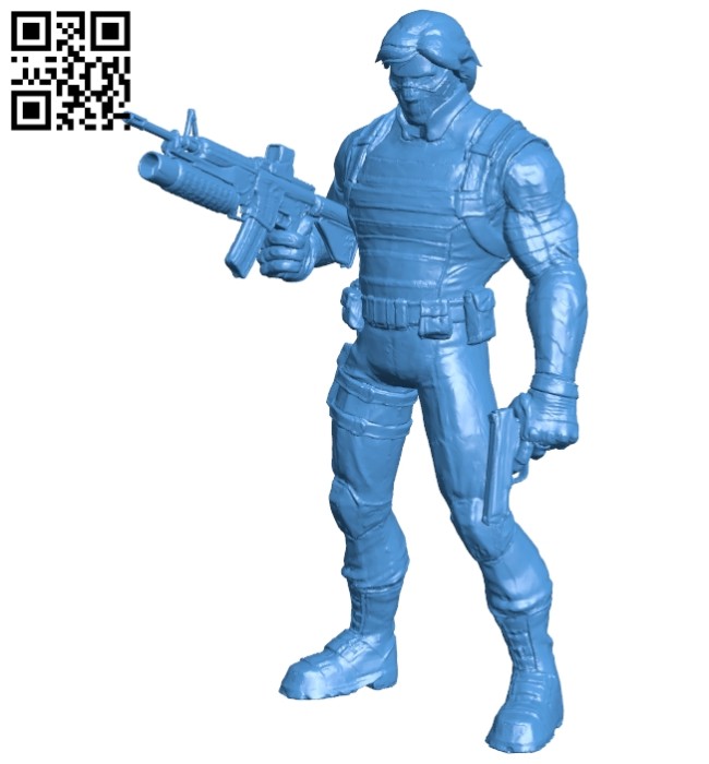 Winter Soldier man B006982 file stl free download 3D Model for CNC and 3d printer