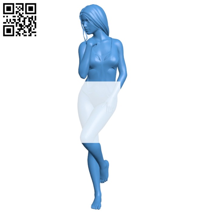 Woman indoor swimsuit B007110 file stl free download 3D Model for CNC and 3d printer