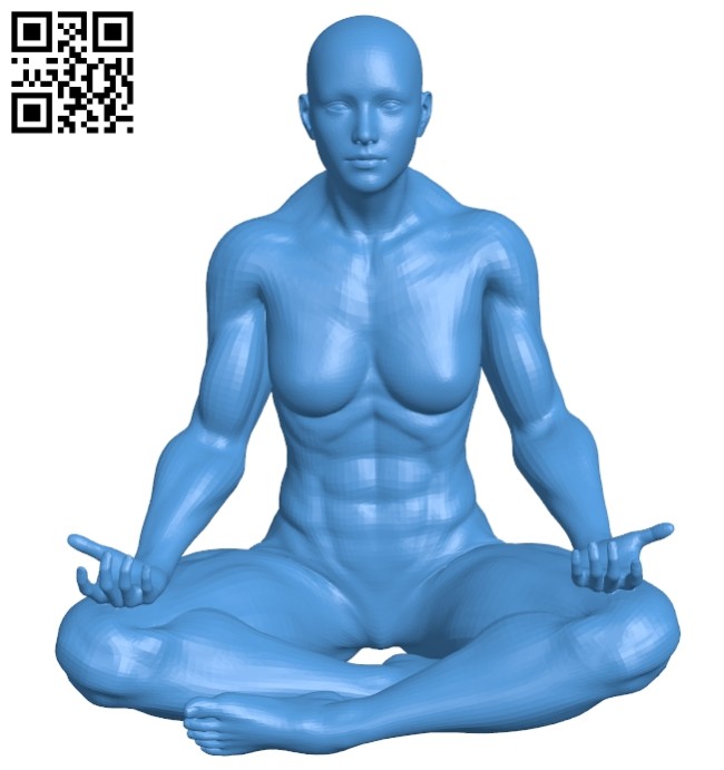Yoga woman B006994 file stl free download 3D Model for CNC and 3d printer