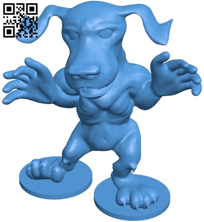 happy pup - dog B007022 file stl free download 3D Model for CNC and 3d printer