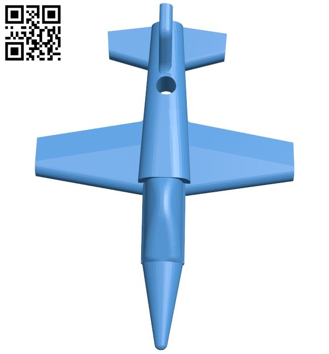 jet keychain B006690 file stl free download 3D Model for CNC and 3d printer