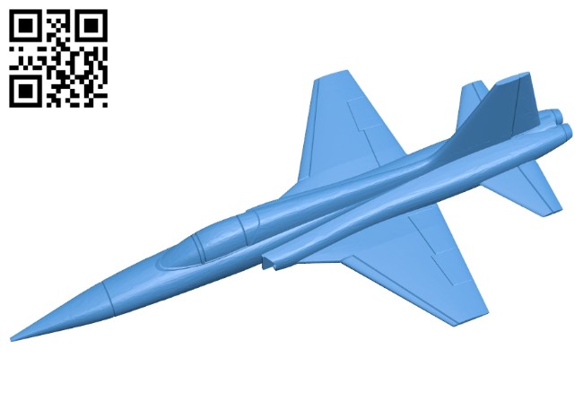 Aircraft F5 Tiger B007139 file stl free download 3D Model for CNC and 3d printer
