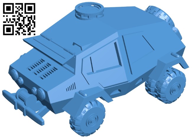 Armored vehicle - tank B007262 file stl free download 3D Model for CNC and 3d printer