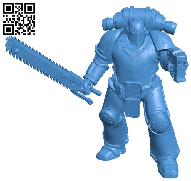 Armored warrior B007157 file stl free download 3D Model for CNC and 3d printer