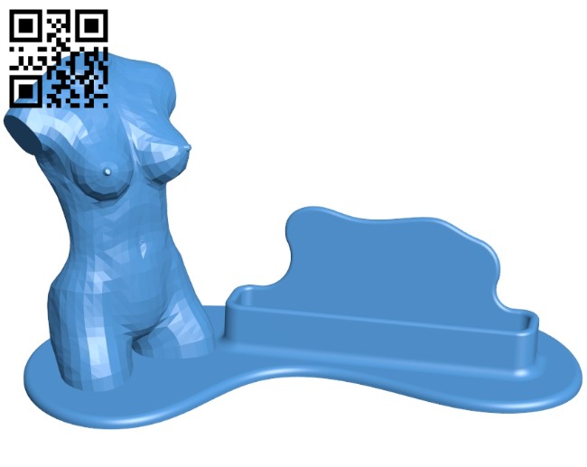 Art holder woman B007169 file stl free download 3D Model for CNC and 3d printer