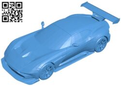 Aston Martin Vulcan Car B007413 file stl free download 3D Model for CNC and 3d printer