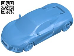 Audi R8 2017 car B007538 file stl free download 3D Model for CNC and 3d printer