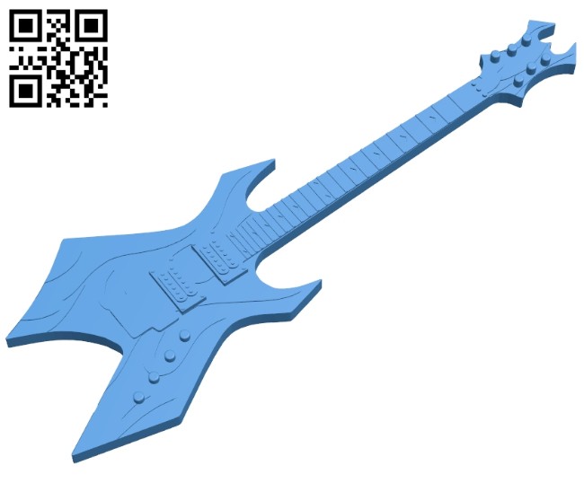 BC rich warlock B007568 file stl free download 3D Model for CNC and 3d printer