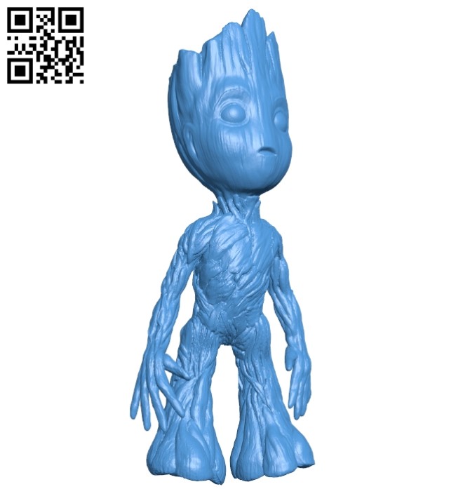 Baby groot B007549 file stl free download 3D Model for CNC and 3d printer