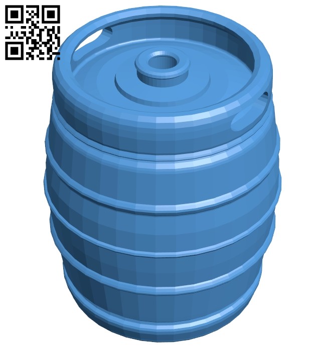 Beer keg B007142 file stl free download 3D Model for CNC and 3d printer