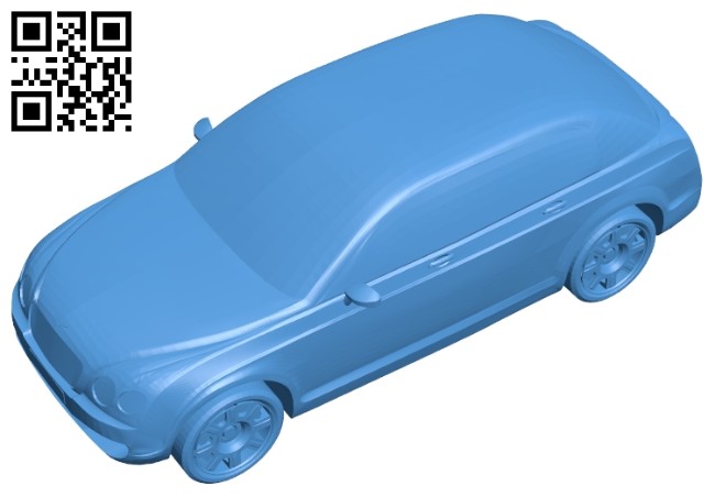 Bentley SUV concept car B007507 file stl free download 3D Model for CNC and 3d printer
