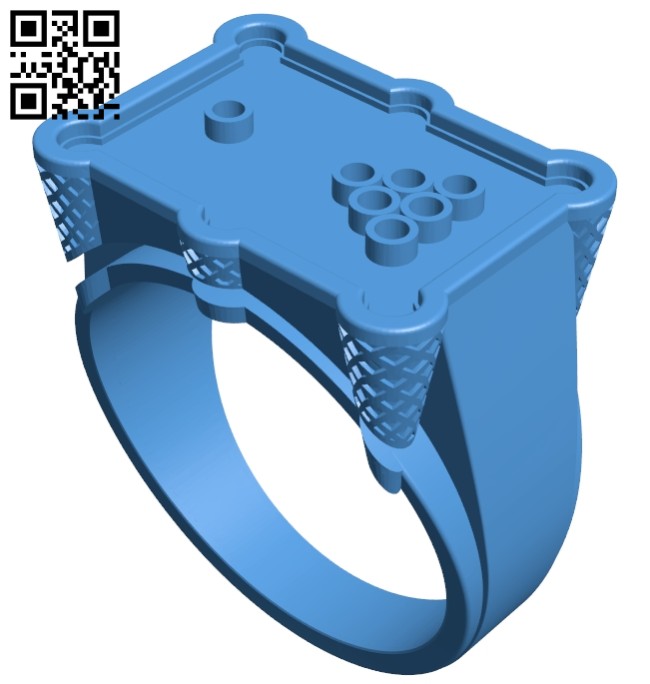 Billiard ring B007506 file stl free download 3D Model for CNC and 3d printer