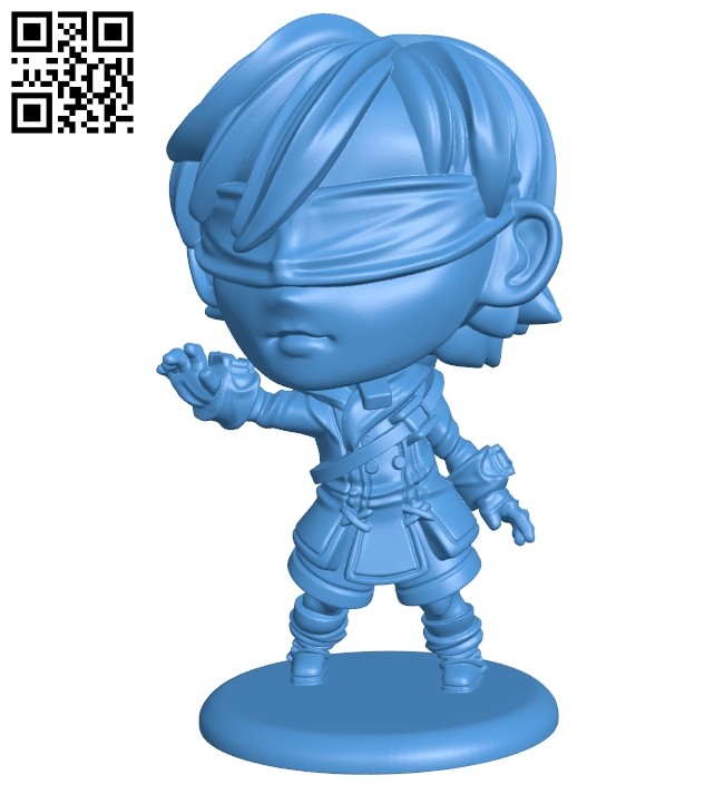 Blind warrior B007327 file stl free download 3D Model for CNC and 3d printer