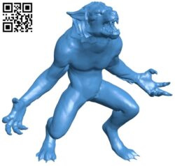 Blood rage wolfman B007466 file stl free download 3D Model for CNC and 3d printer