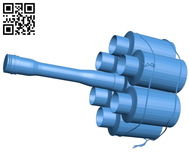 Bom anti tank grenade B007378 file stl free download 3D Model for CNC and 3d printer
