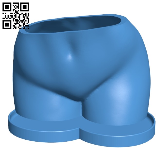 Booty Pot B007269 file stl free download 3D Model for CNC and 3d printer