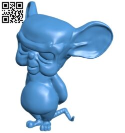 Brain mouse B007352 file stl free download 3D Model for CNC and 3d printer