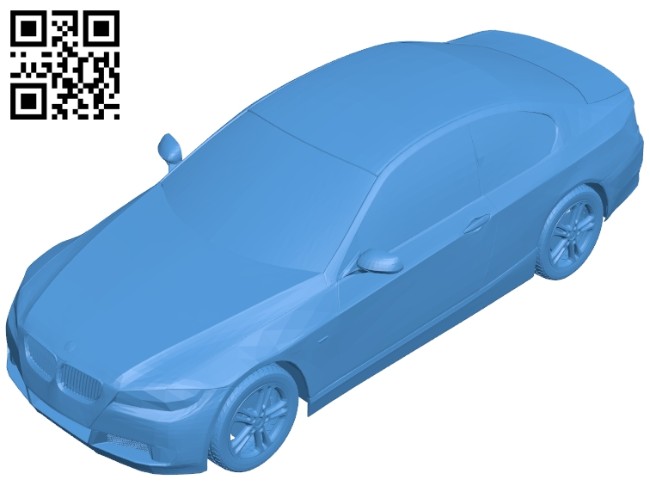 Car BMW 318i Sport Plus B007349 file stl free download 3D Model for CNC and 3d printer