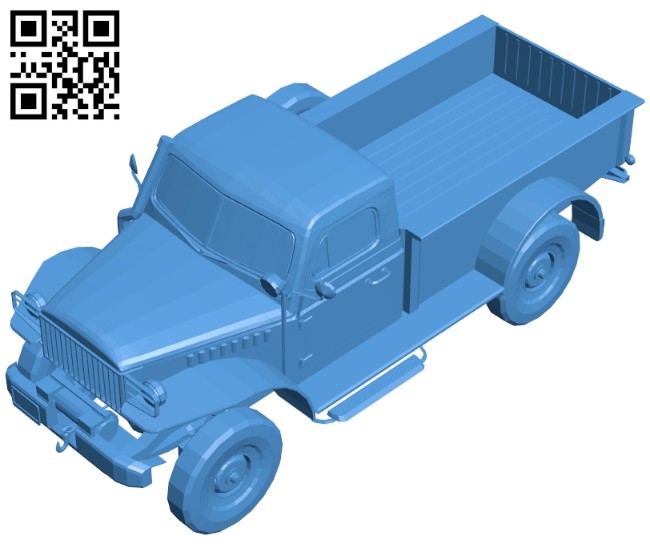 Cargo truck B007330 file stl free download 3D Model for CNC and 3d printer