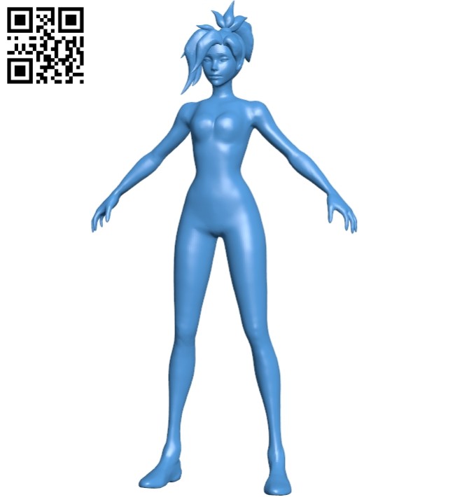 Cartoon female base B007344 file stl free download 3D Model for CNC and 3d printer