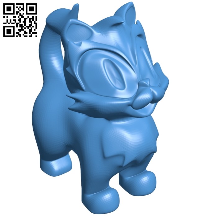 Cat figurine B007115 file stl free download 3D Model for CNC and 3d printer