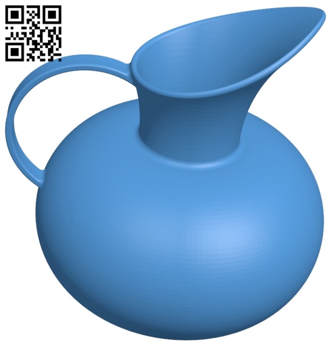 Ceramic vase Jug B007392 file stl free download 3D Model for CNC and 3d printer