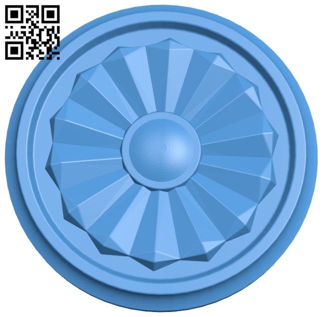 Circular disk pattern A004804 download free stl files 3d model for CNC wood carving