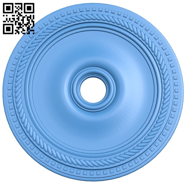 Circular disk pattern A004888 download free stl files 3d model for CNC wood carving