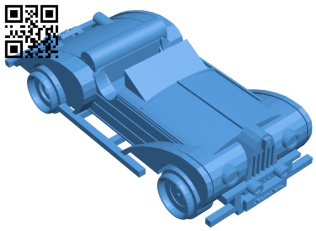 Convertible car B007190 file stl free download 3D Model for CNC and 3d printer