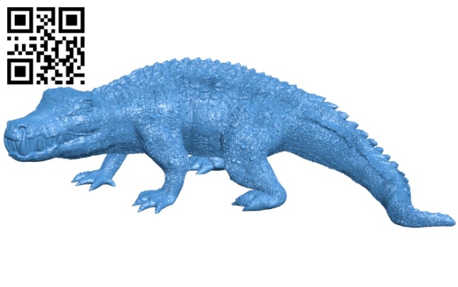 Crocodile B007114 file stl free download 3D Model for CNC and 3d printer