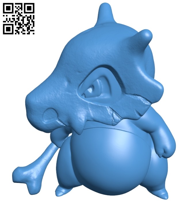 Cubone B007235 file stl free download 3D Model for CNC and 3d printer
