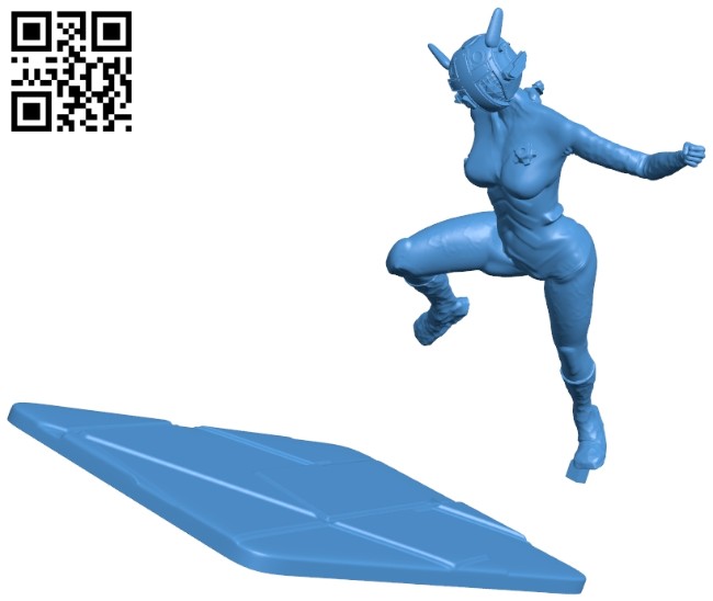 Cyborg woman B007151 file stl free download 3D Model for CNC and 3d printer
