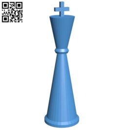 Cyl King – chess B007163 file stl free download 3D Model for CNC and 3d printer