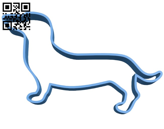 Dachshund cookie dog B007461 file stl free download 3D Model for CNC and 3d printer