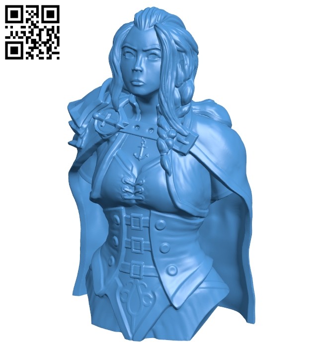 Daughter of the sea - women B007478 file stl free download 3D Model for CNC and 3d printer