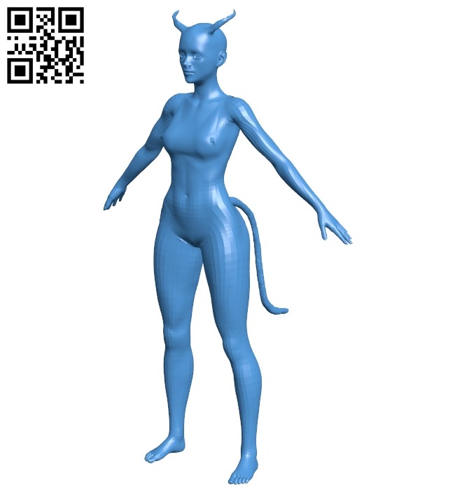 Demoness in lingerie - devil B007480 file stl free download 3D Model for CNC and 3d printer