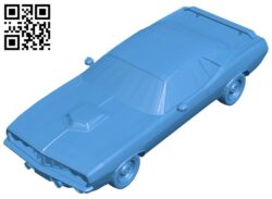 Dodge barracuda car B007400 file stl free download 3D Model for CNC and 3d printer