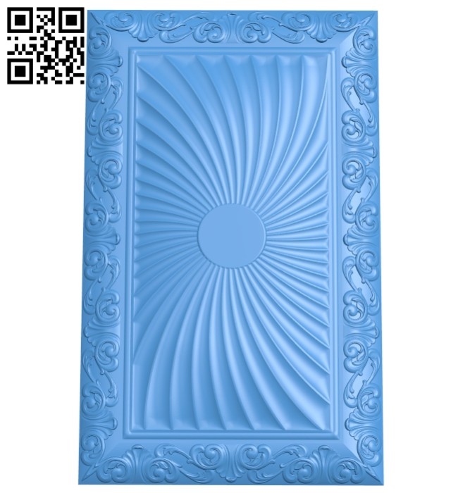 Door pattern A004790 download free stl files 3d model for CNC wood carving