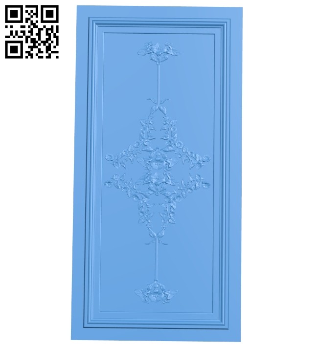 Door pattern A004791 download free stl files 3d model for CNC wood carving
